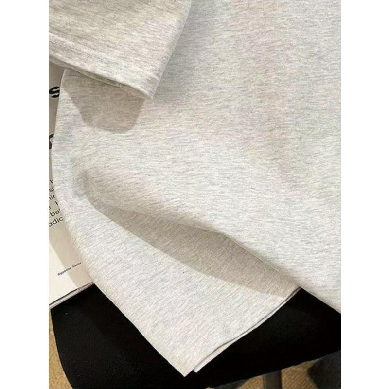 European sizes Women's Oversized Graphic T-Shirt - White Casual Short Sleeve Round Neck Tee with Colorful Geometric Stick Figure & Starburst Print