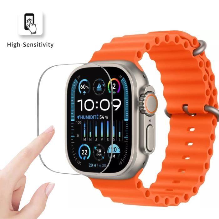 Tempered Glass for Apple Watch ULTRA 2 49 Mm [Pack 2] Phonillico® Smartwatch Screen Protector Glass Film