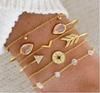 Latest Stylish Multilayer Gold Plated Bangle Bracelet for Women and Girls