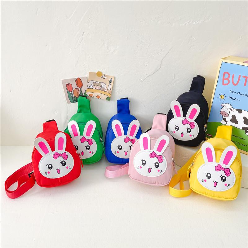 Rabbit Kids Pattern Crossbody Bag With Fun Animal Print For Preschool Children