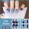 14 Nails Simple Waterproof Nail Wraps Full Cover Nail Stickers Firm And Not Easy To Fall Off Multi Color Nail Art For Women'S D