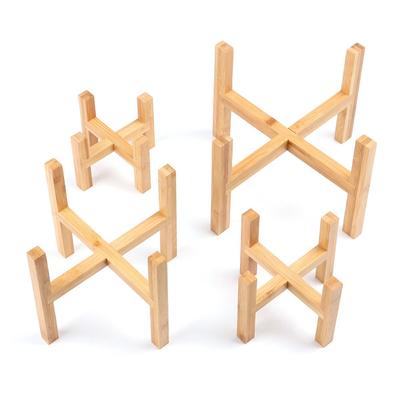 Suporte de Vaso de Flores de Madeira Suporte de Exibição de Bonsai de Chão Base para Vaso de Flores Decoração de Casa Interna Externa Bandeja Suprimentos de Jardim