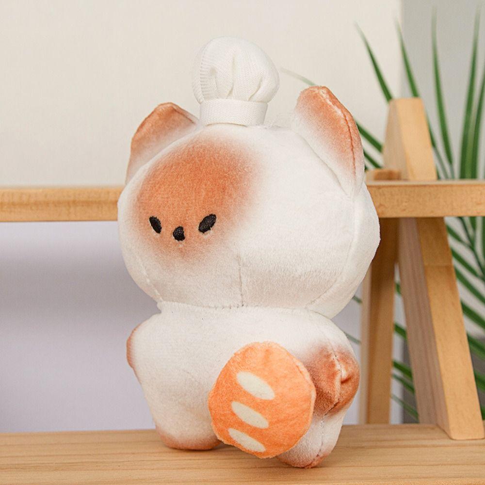 PP Cotton Animal Bread Cat Keychain Collection Stuffed Animal Bag Pendant  Jewelry Accessories