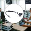 Ethernet-Splitter RJ45 1 Stecker auf 2 Buchsen Ethernet-Splitter-Adapterkabel für LAN-Ethernet-Verlängerungskabel 35 cm