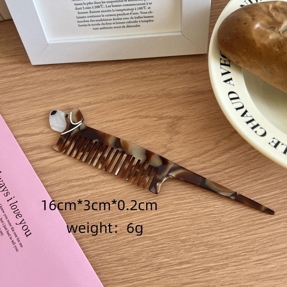 Tulip Acetate Comb Animal Hairdressing Combs Portable Makeup Comb  Student