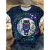 Girls' Clothing Cute Animal Elephant & Deer 3d Print Fashion Casual T-Shirts Funny Girls' T-Shirts