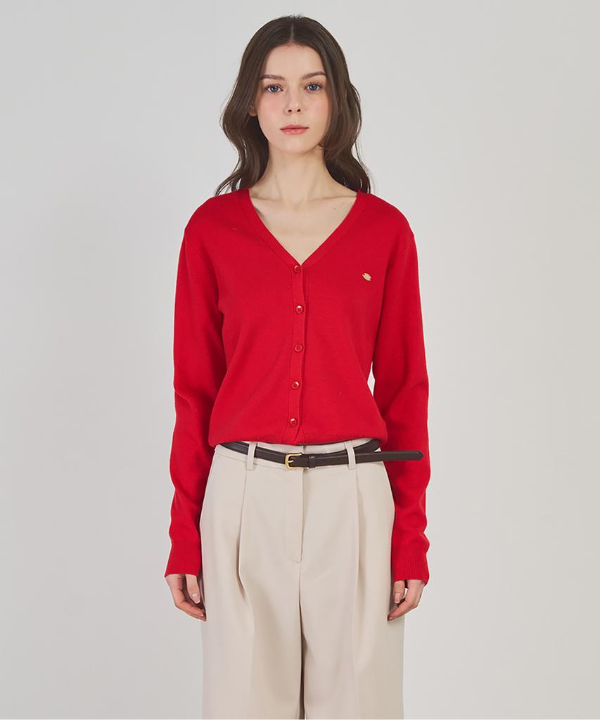 Omiou Washable V-Neck Cardigan_10 Colors (Type B)