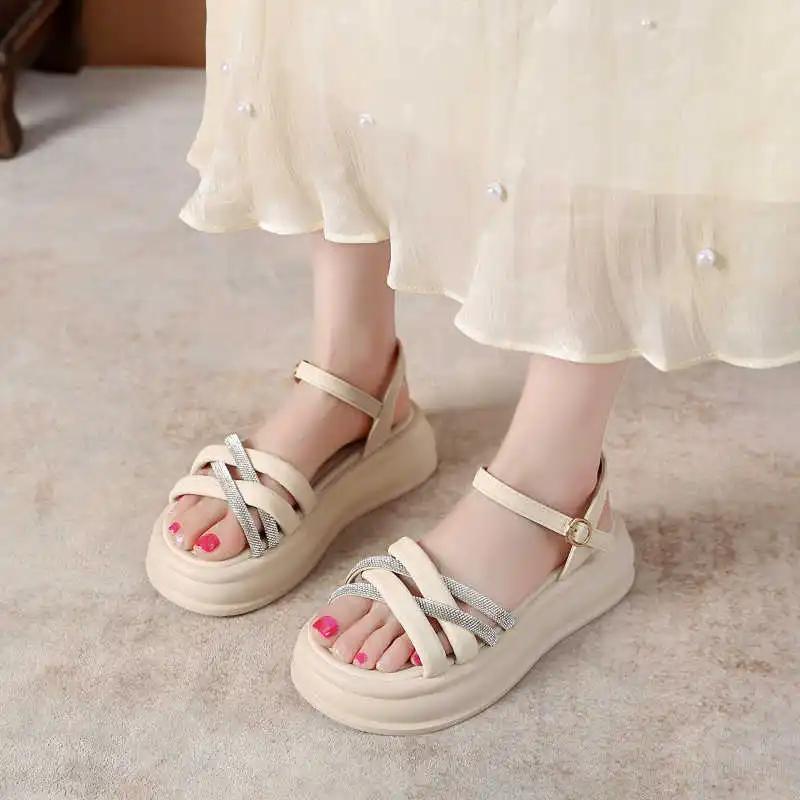 Drawstring Breathable Slipper That Does Not Slip Women's Closed Toe Sandals Shoes Tenisky Panske Sneakers Sport New Season