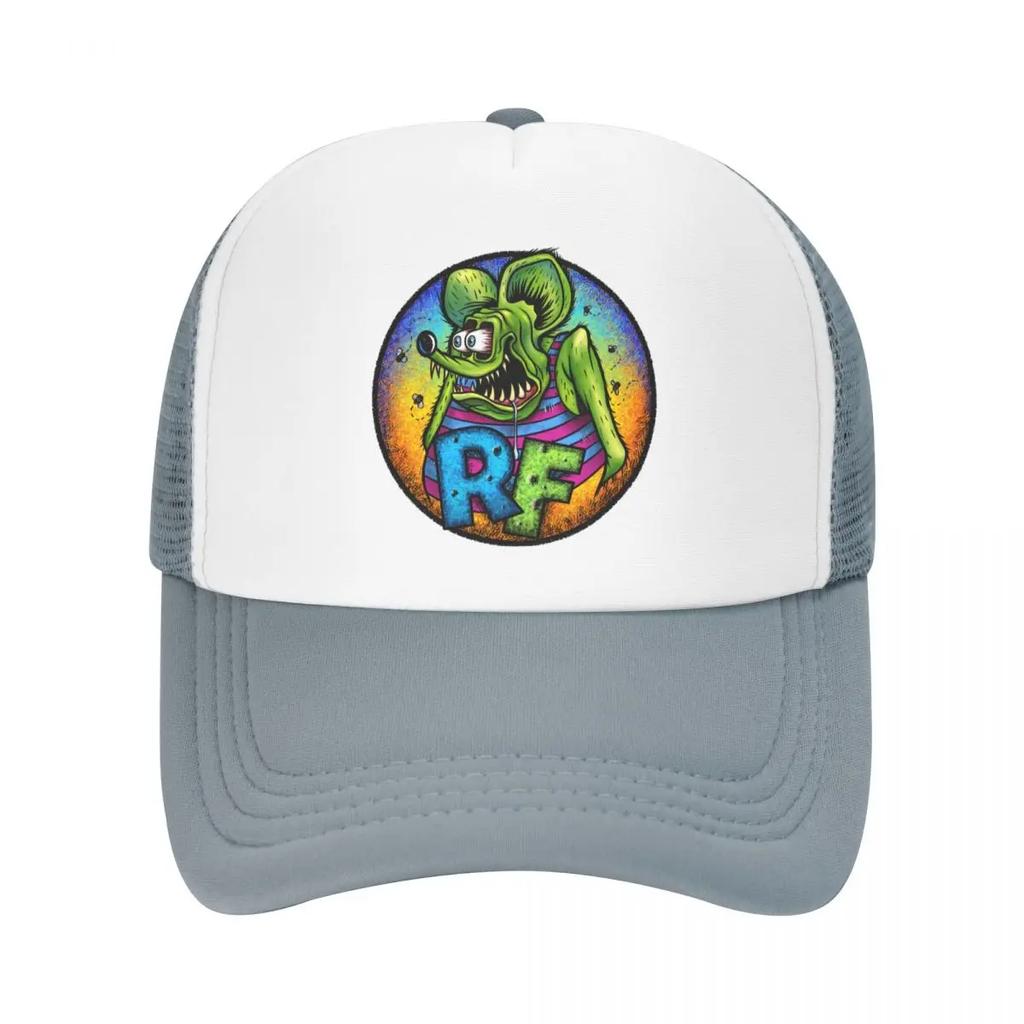 Personalisierte Anime Cartoon Rat Fink Trucker Cap Damen Unisex Verstellbare Unisex Baseballkappe Frühling Papa Hut
