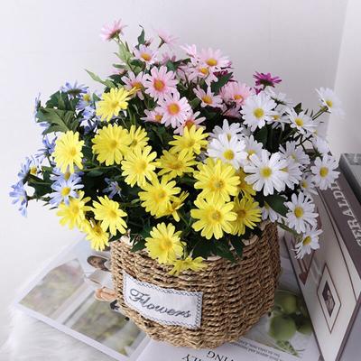 Artificial Silk Daisy Flower 9 Flowers Per Bouquet For Home Table Centerpieces Arrangement Decoration
