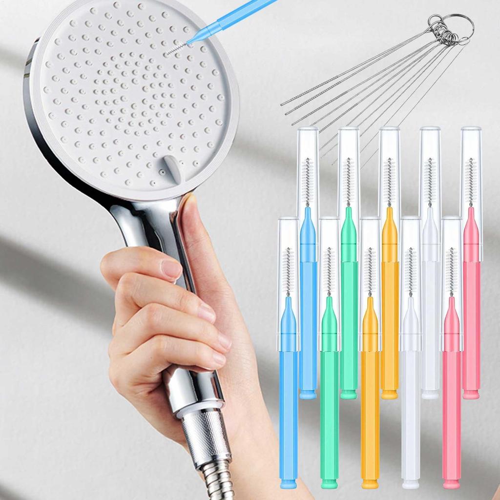 Shower Head Cleaning Tool 10 Pieces Shower Head Nozzle Crevice Cleaner Picks Stain Remover For Bathroom Aerators Household