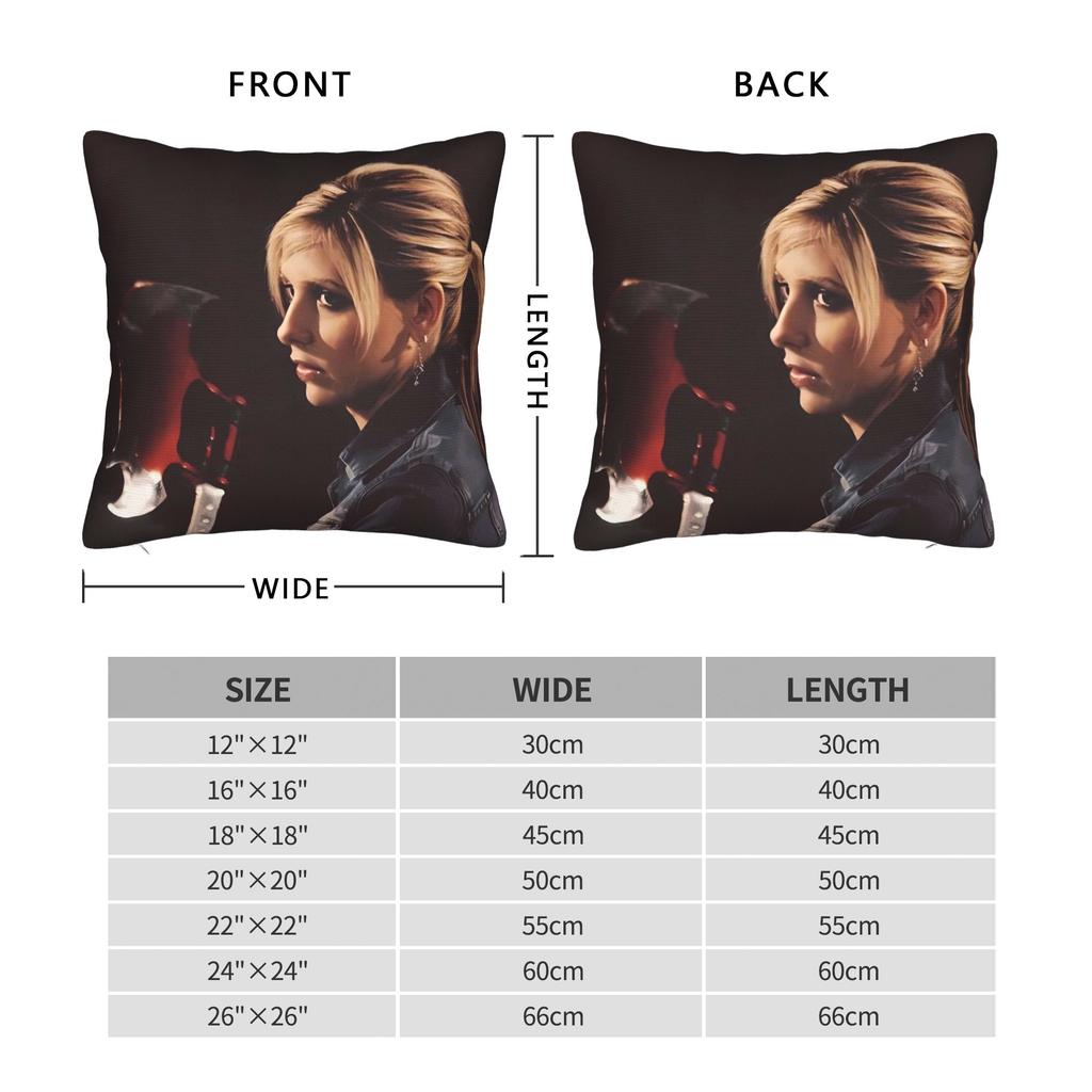 Buffys The V-Vampire Slayer Pillow Cover Kawaii Pillow Case For Wedding Party Home Decor Print Pillowcases Birthday Gift