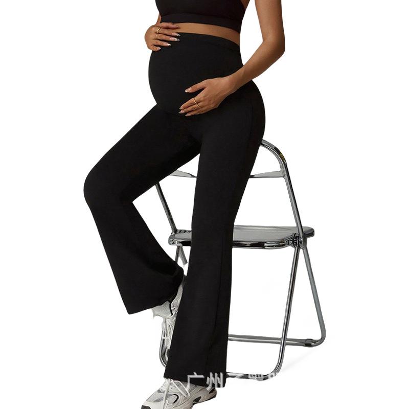 

Cross-Border Autumn/Winter Flare Maternity Sports Pants with Belly Support & Hip Lift S - 225g