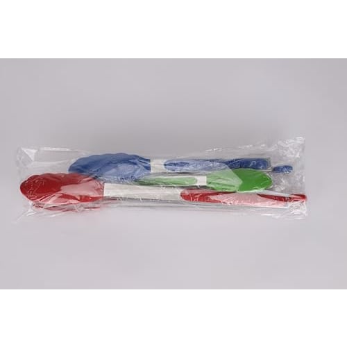 Hotec Prémiové nerezové uzamykatelné kuchyňské kleště se silikonovými špičkami, Sada 3 kusů - 7", 9" a 12", Vícebarevné