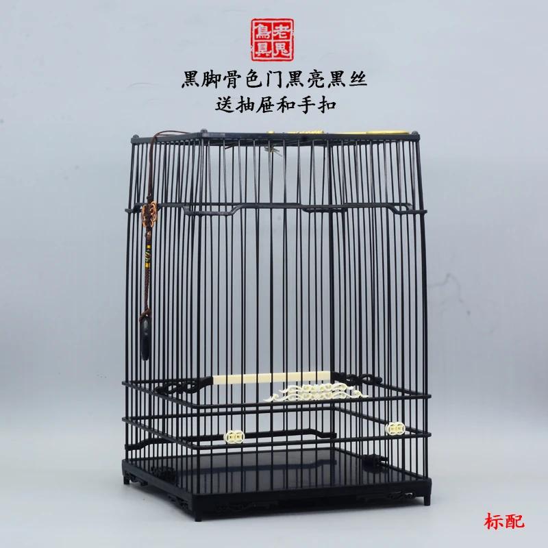 Black Square Bird Cages Parrot Outdoors Decoration Carrier Budgie Bird Cages Canary Breeding Jaula Pajaro Birds Supplies