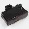 For Olympus OM-D E-M10 Mark IV Camera Case Leather Bottom Case Easy To Replace Battery