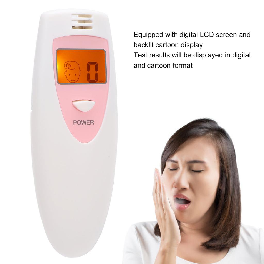 Bad Breath Tester Odor Breath Detector Personal Bad Smell Checker Analyzer with LCD Screen for Oral Cavity Testing