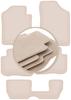 PREMIUM Beige Floor Mats For: Kia Carens III 7 Seats 2006-2010
