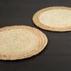 18-38cm Braided Placemat Hand Woven Hot Pad Plate Charger Round Coaster Cup Mat  Dining Table