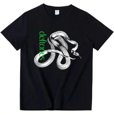 Deftones Logo Snake Tee Private Music Album Printing T-shirt Cotton Fashion Short Sleeve Tshirts Loose Women Men T Shirt Unisex