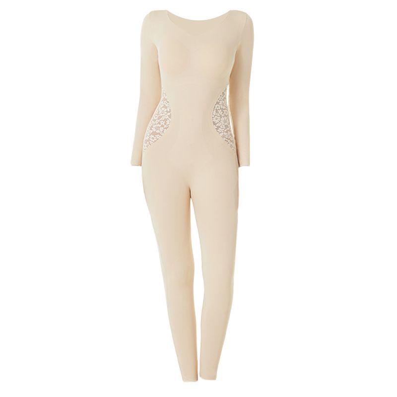 Winter Long-Sleeve Warm Slimming Full Body Shaper Bodysuit