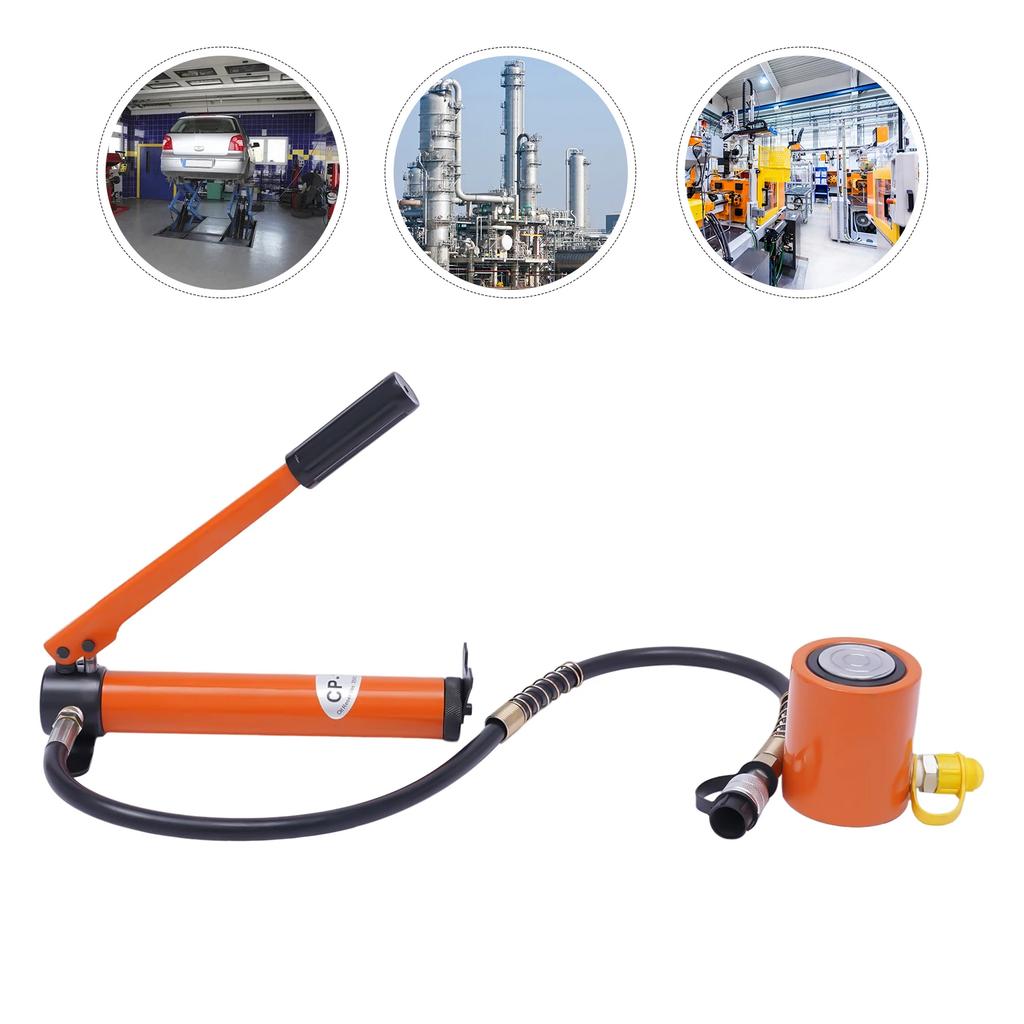 Hydraulic Hand Pump, 20T 50 Mm Hydraulic Cylinder Lifting Stand with 70 Mpa 350CC Manual Hydraulic Pump, Portable Hydraulic Jack