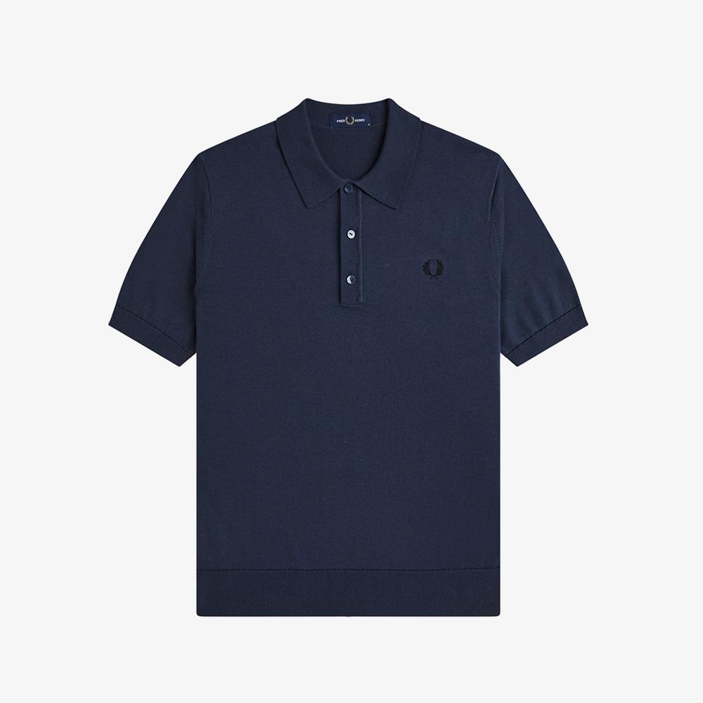 FRED PERRY [Sharp] Short Sleeve Cotton Knit Shirt - Dark Air Force Afpm2619725-738