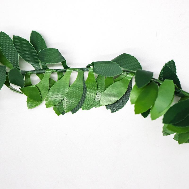 Neu Neue 7,5 M Künstliche Seide Kranz Green Leaf Eisen Draht Künstliche Blume Reben In Rattan für Die Auto Dekoration DIY Hochzeit Blume
