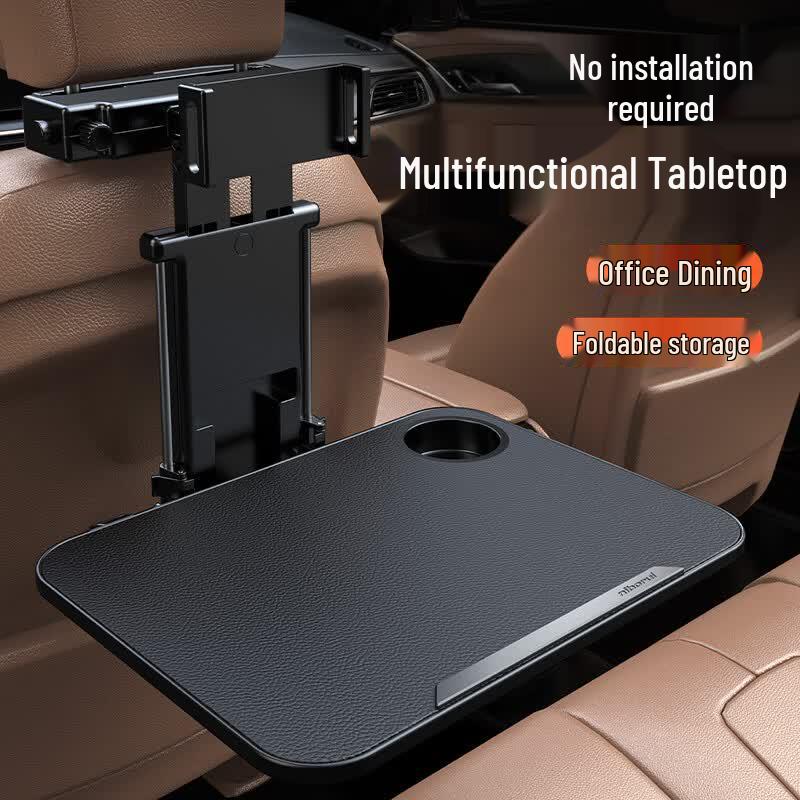 Foldable Car Seat Back Tray Table with Tablet Holder