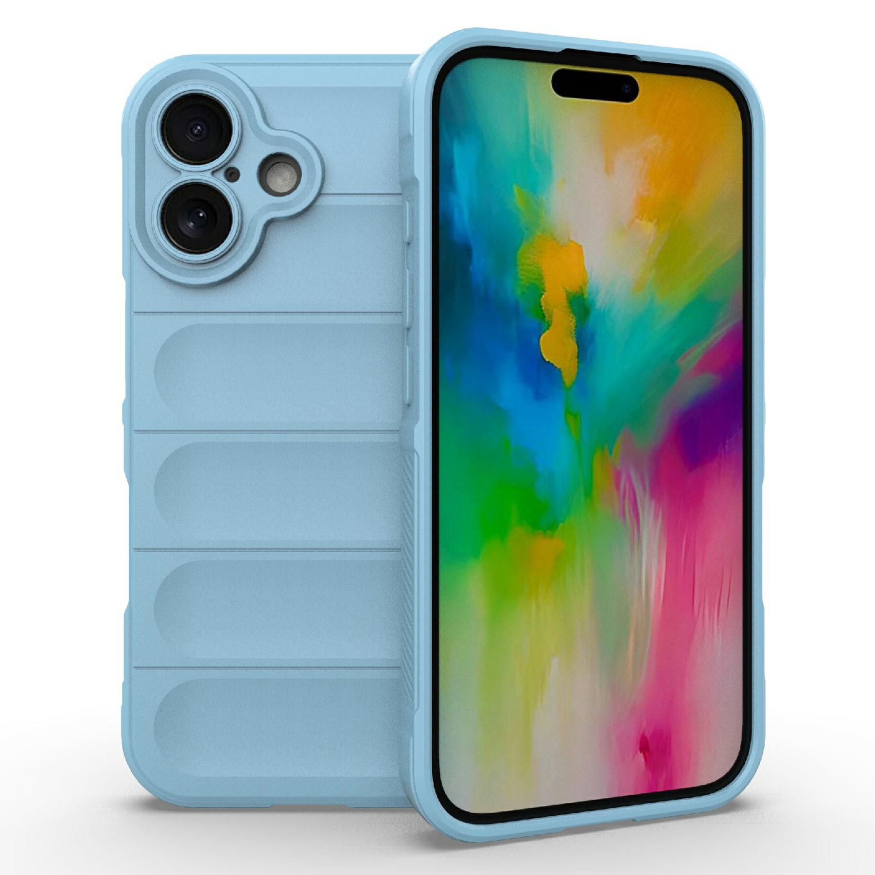 AMORUS For iPhone 16 Plus Case Shockproof Soft TPU Rugged Phone Back Cover H