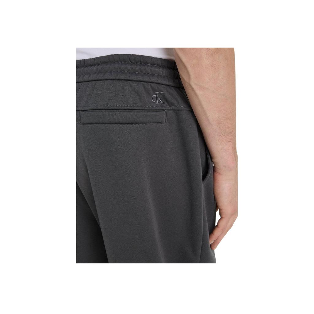 Calvin Klein Logo Print Elastic Waist Mid Rise Knit Joggers Men Joggers Dark-Gray J30J324684-PSM