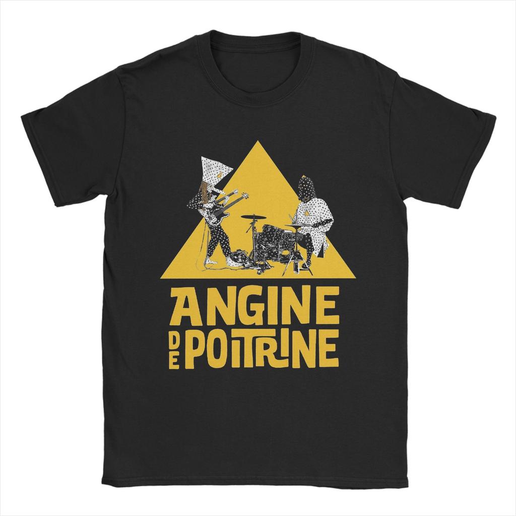 Angine De Poitrine T Shirts Unisexs Pure Cotton Unique TShirt Crewneck Tees Short Sleeve Clothing Plus Size