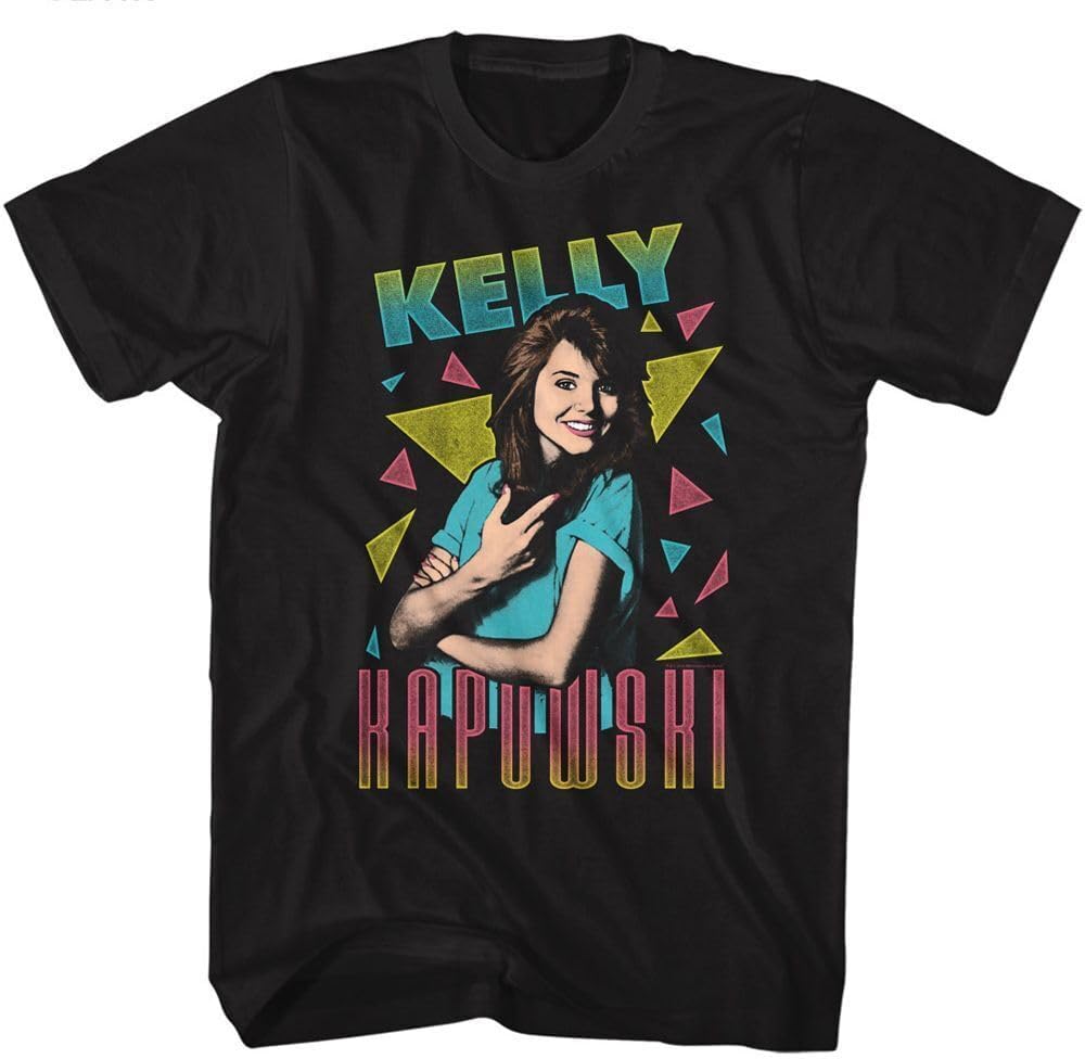 Saved by The Bell Kelly Triangles TV Shirt L чёрный