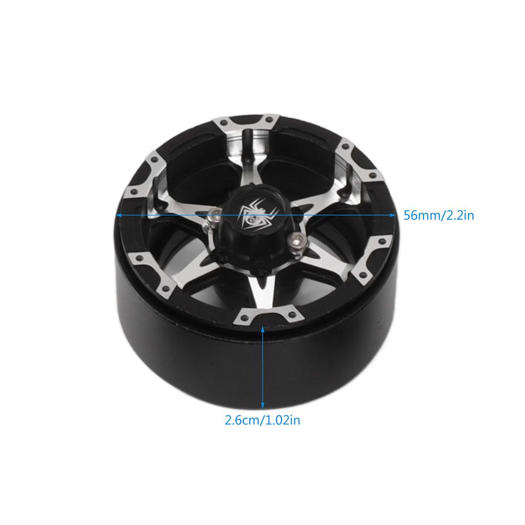 RC beadlock wheel s, aluminum alloy 2.2 inch for 1Celsius10 RC crawler car, with upgraded design for SCX10 HPI