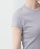 MUSINSA STANDARD WOMAN Women'S Slim Crop Crew Neck T-Shirt [Purple Grey]