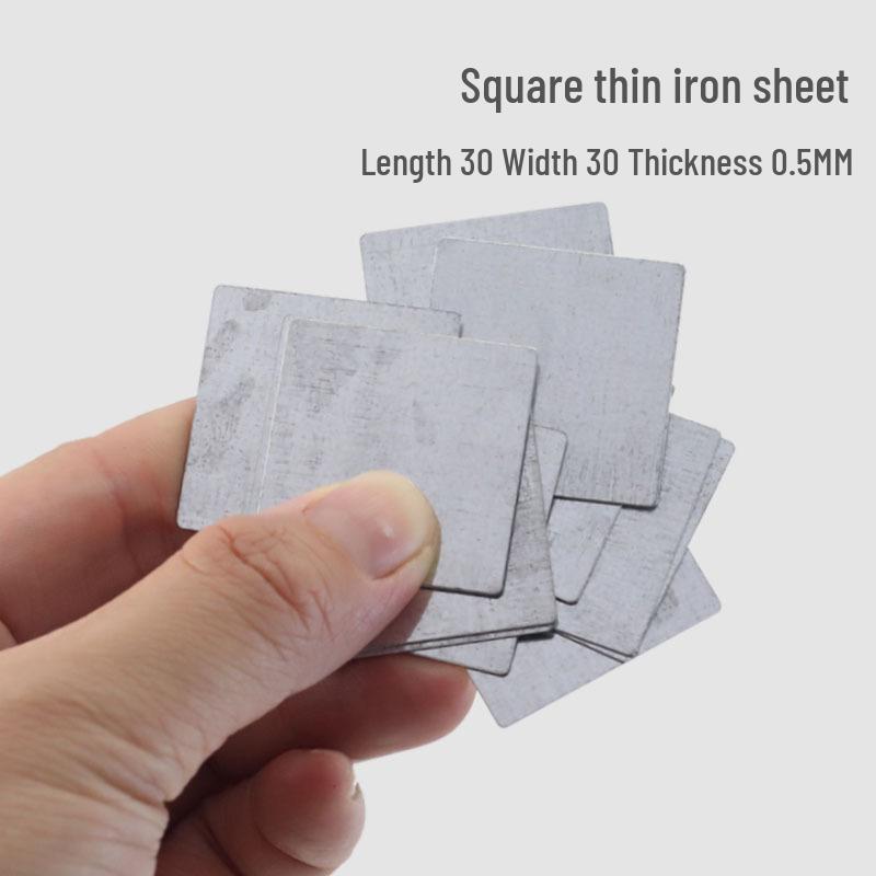 100 Round Galvanized Rust-Proof Magnetic Sheet Patches (0.3-1mm Thick)