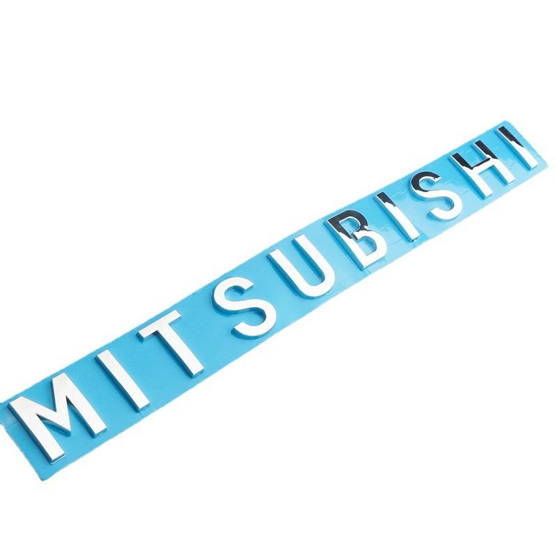Auto Kapota Písmena Logo Slova Znak Samolepky Pro Mitsubishi Outlander ASX Eclipse Cross Pajero Lancer EVO Delica Triton