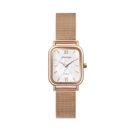 [RUMTTON] RUMTTON Women s Mesh Watch Harbor White Rose Gold Rose Gold