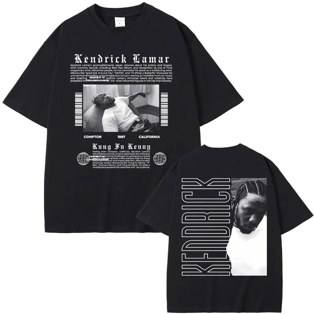 Rapper Kendrick Lamar Pimp A Butterfly Mr. Morale & The Big Steppers Album Graphic Print Tshirt Male Hip Hop Casual Tees