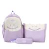 Three-Piece Backpack Set Large Capacity Student Schoolbag Women's Lightweight Backpack