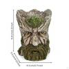 Old Man Tree Face Planter Resin Stump Rustic for Desk