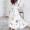 Autumn Collar Long Sleeve Printed Women's Dress Women's Clothing
