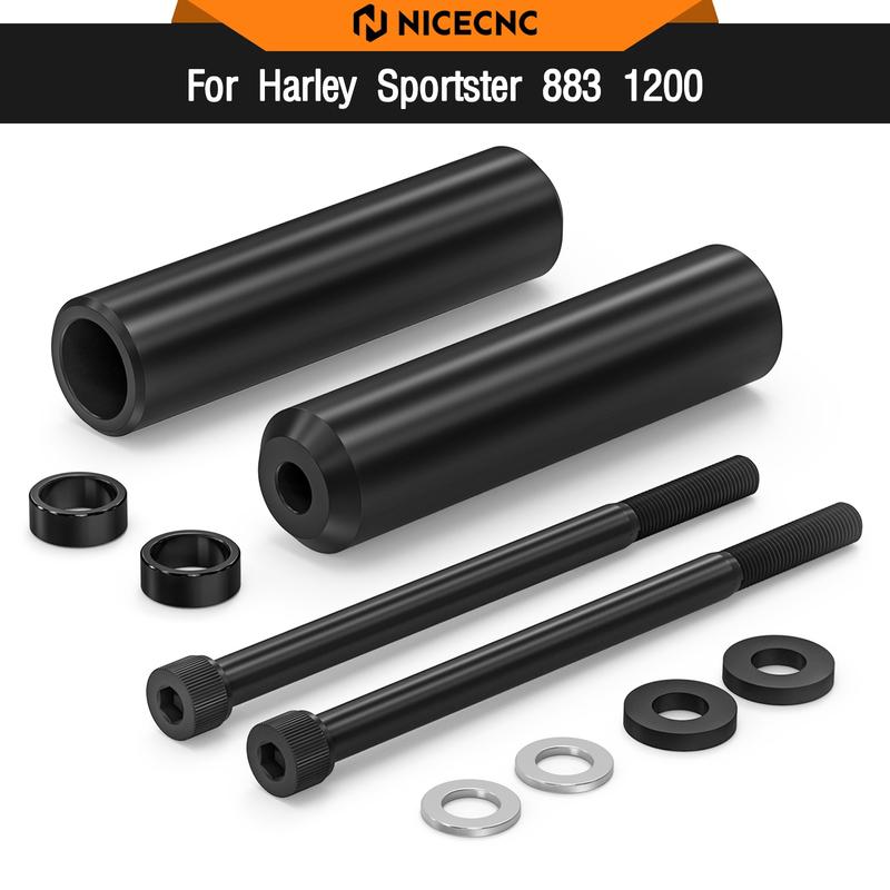 For Harley Sportster 883 Low XL883L 2005-2009 6.5" Upper Shock Mount Frame Sliders Sportster1200 XL1200N XL1200R XL883N XL1200NS
