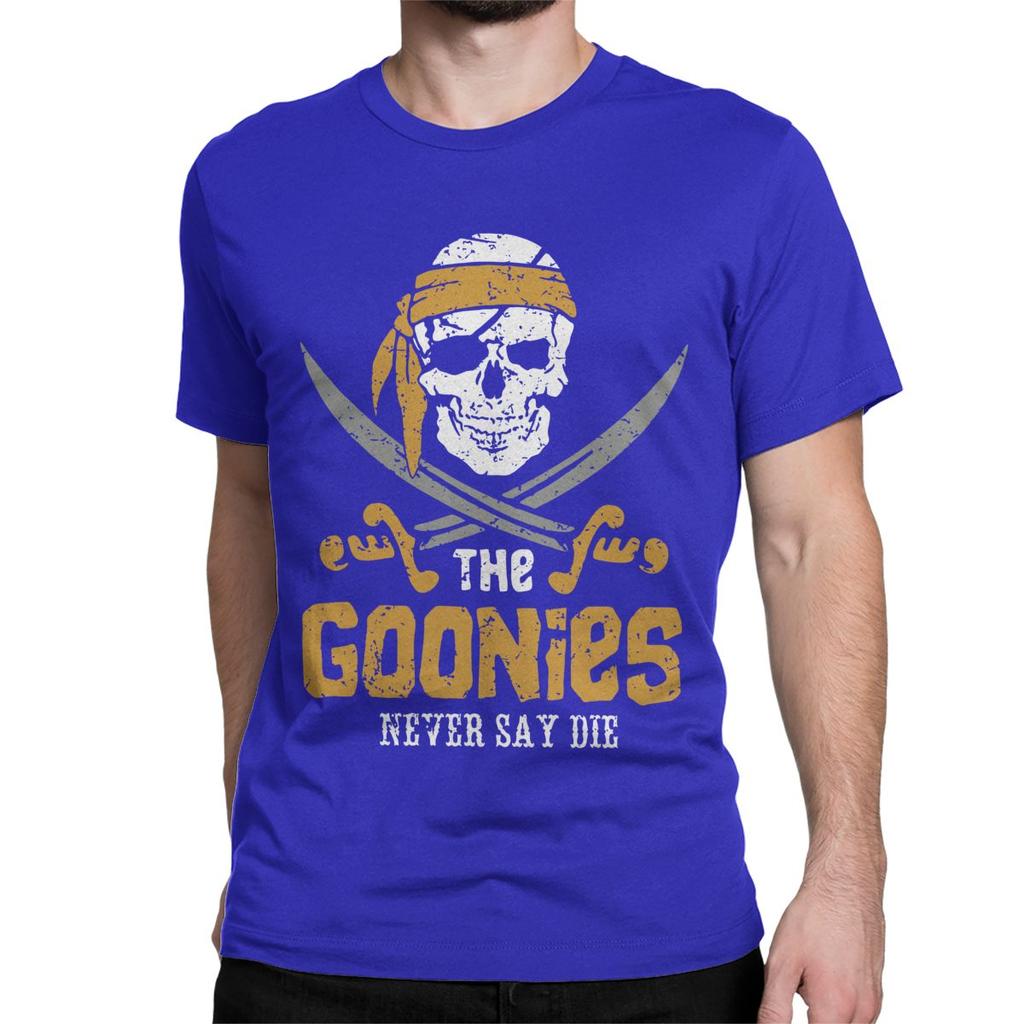The Goonies Skull TV Series T-Shirts for Men Women Funny Pure Cotton Tee Shirt Round Neck Short Sleeve T Shirt Summer Clothing