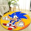 1pc Sonic2 Design Printed Area Round Carpet for Bedroom Living Room Home Decor Rugs Mat Non Slip Mat Rug for Bedside
