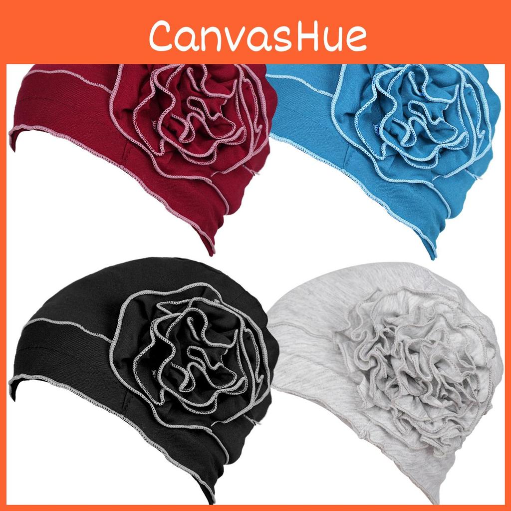 Turban Womens Floral Stretch Care Hat For Summer And Winter Fashion Accessories