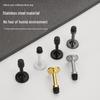 Stainless Steel No-Punch Anti-Collision Door Stopper with Rubber Bumper