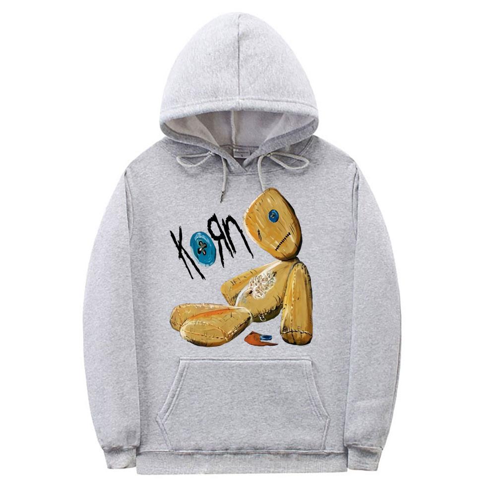 KORN ISSUES ROCK BAND NOVINKA ČERNÁ Streetwear Unisex Alternativní kovy Mikina Unisex Dámské Vintage Oversized Mikiny Unisex mikina
