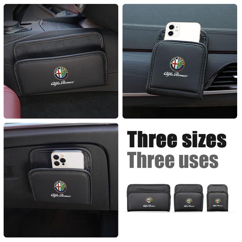 Multifunction Car Organizers Pocket Bags Auto Accessories For Alfa Romeo Giulietta Mito 159 Giulia Stelvio 156 147 Tonale Brera