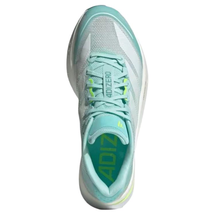 Adidas  Adizero Boston 13 Semi Flash Aqua Women Sneakers Green Zero-Metallic Lucid-Lemon JS4957